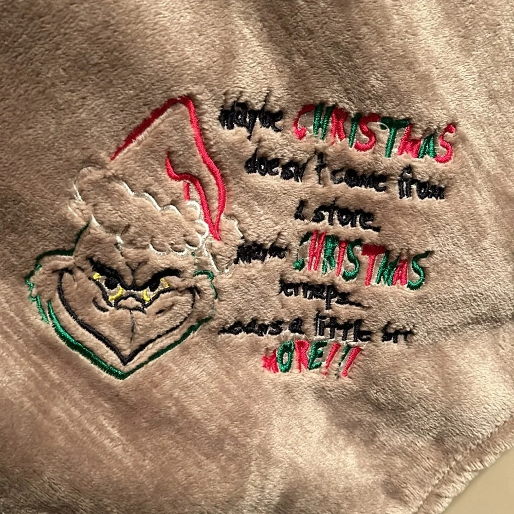 Grinch blanket